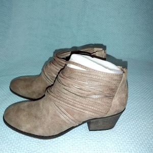 Tan Booties BRAND NEW